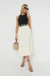 Cream Karina Cotton Skirt